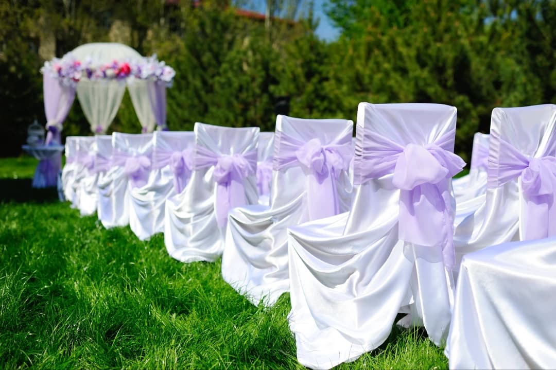 Draped ChairsPavilion events and more tents for events, led screens and mobile toilets for events