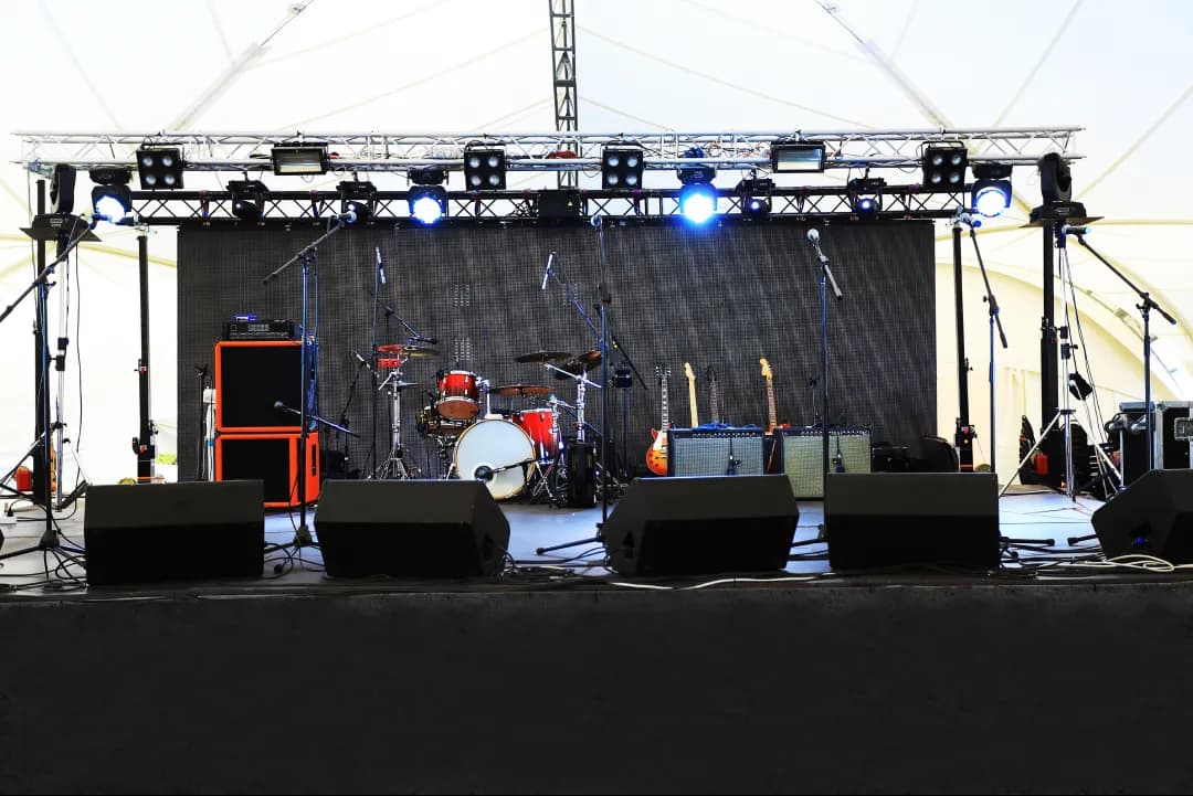 Performance StagesPavilion events and more tents for events, led screens and mobile toilets for events