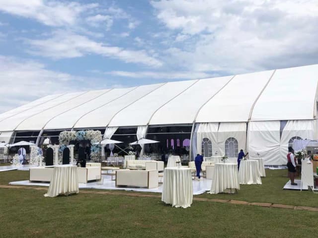 Tent and floor boarding