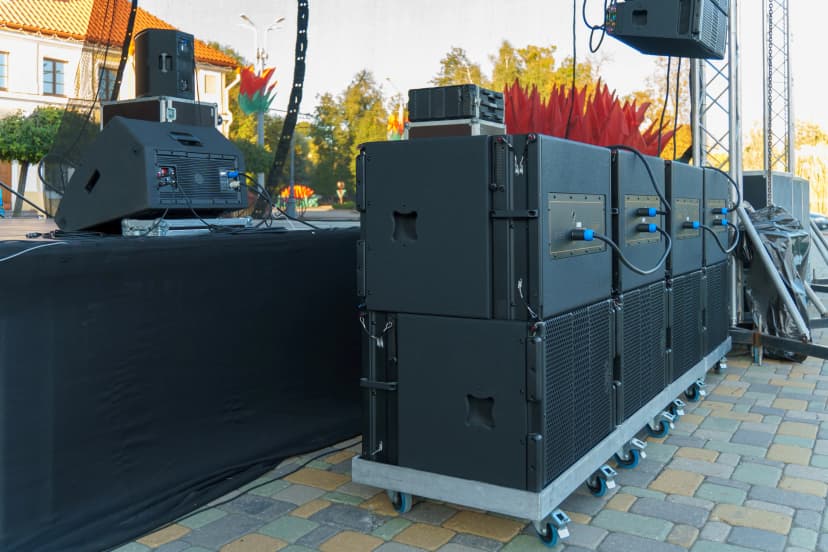 Sound SystemsPavilion events hire  pagola canopy marquee tents  for events, led screens and mobile toilets for events exhibition booth